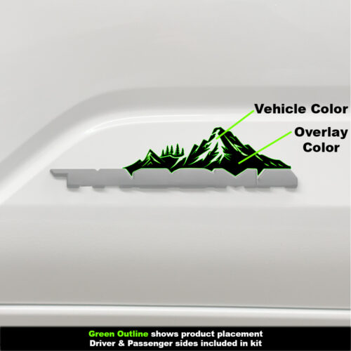 Crux Motorsports Mountain Vinyl Overlay Decal compatible with Toyota Tacoma 2024+ - Image 4