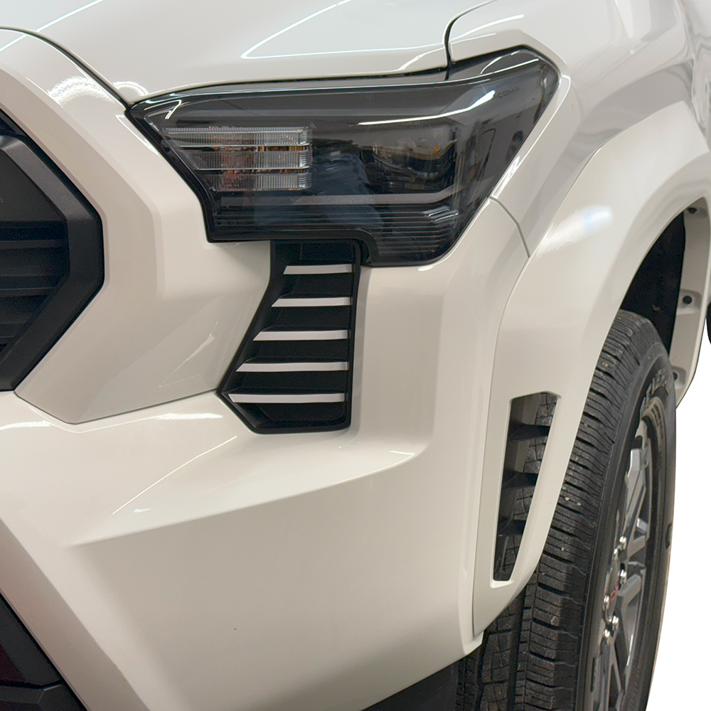 Crux Motorsports Headlight Pin Stripe Vinyl Overlay Decal compatible with Toyota Tacoma 2024+