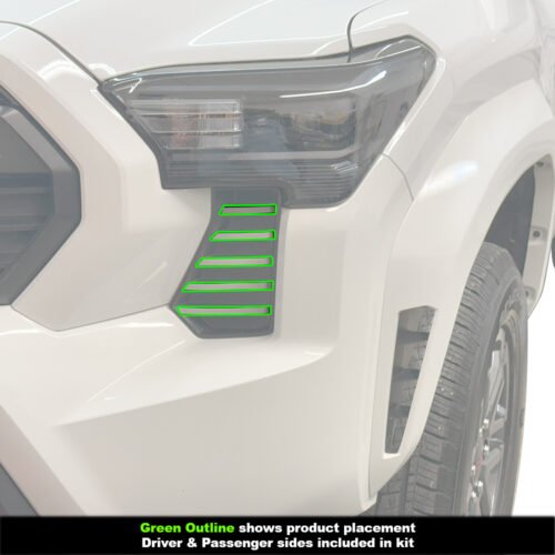 Crux Motorsports Headlight Pin Stripe Vinyl Overlay Decal compatible with Toyota Tacoma 2024+ - Image 3