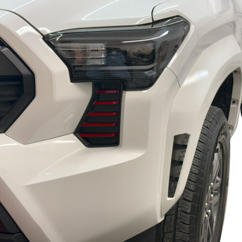 Crux Motorsports Headlight Pin Stripe Vinyl Overlay Decal compatible with Toyota Tacoma 2024+ - Image 2