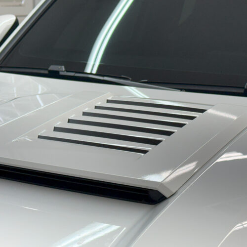 Crux Motorsports Hood Vent Insert Vinyl Wrap Overlays Satin Black compatible with Toyota Tacoma TRD 2024 + - Image 2