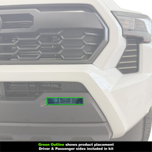 Crux Motorsports Fog Light Tint Vinyl Wrap Overlay Air Blue compatible with Toyota Tacoma 2024+ - Image 4