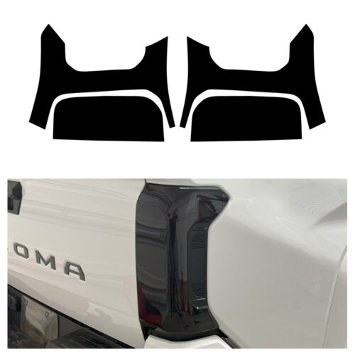 Crux Motorsports Tail Light Tint Vinyl Wrap Overlay Dark Smoke 20% compatible with Toyota Tacoma 2024+ - Image 5