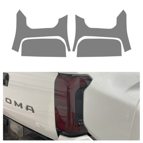 Crux Motorsports Tail Light Tint Vinyl Wrap Overlay Light Smoke 50% compatible with Toyota Tacoma 2024+ - Image 5