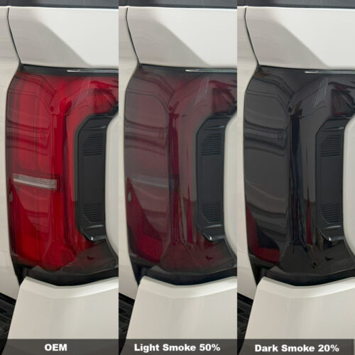 Crux Motorsports Tail Light Tint Vinyl Wrap Overlay Light Smoke 50% compatible with Toyota Tacoma 2024+ - Image 4