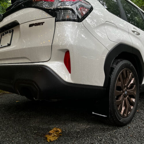 Rally Armor Mud Flaps black with red logo for Subaru Forester 2025 + - Image 2