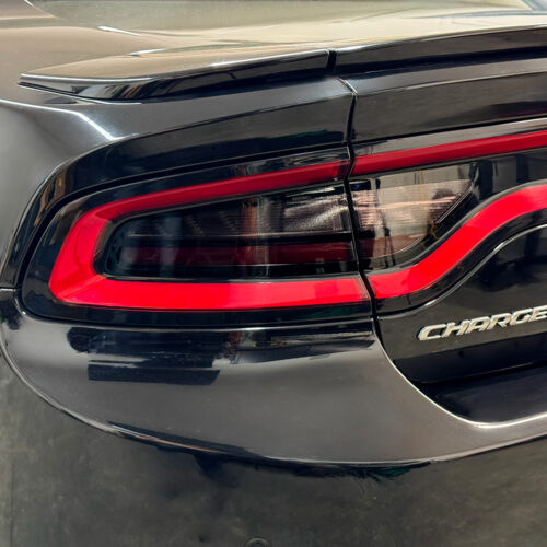 Crux Motorsports Inner Tail Light Tint Vinyl Wrap Overlay Light Smoke 50% compatible with Dodge Charger 2015 - 2023 - Image 2