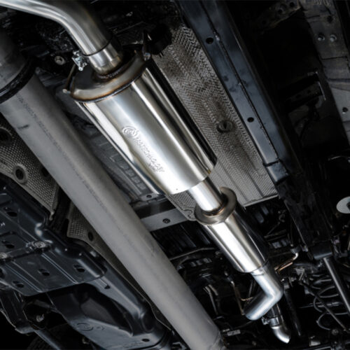 AWE 0FG Cat Back Exhaust Polished Tips for 2024 + Toyota Tacoma - Image 3