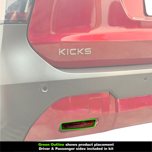 Crux Moto Bumper Reflector Vinyl Tint Overlay – Light Smoke 50% | Precision Fit for Nissan Kicks 2025 + - Image 3