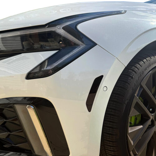 Crux Moto Front Reflector Vinyl Wrap Tint Overlay – Dark Smoke 20% | Precision Fit for Kia K5 2025 + - Image 2