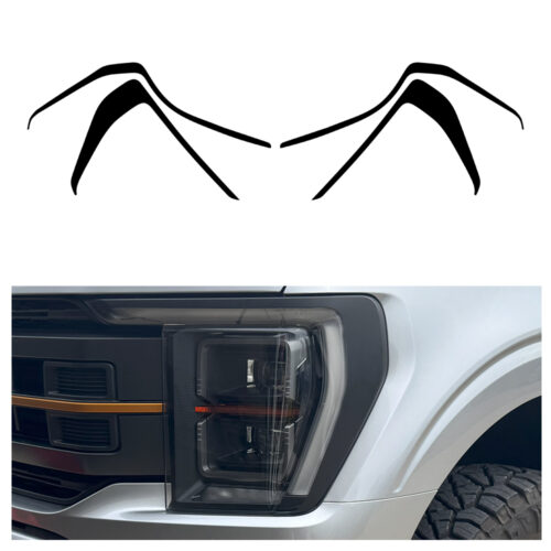 Crux Moto Headlight Vinyl Wrap Overlay | Precision Fit compatible with Ford F150 2021 - 2023 Tremor, XLT, King Ranch, Platinum - Image 4