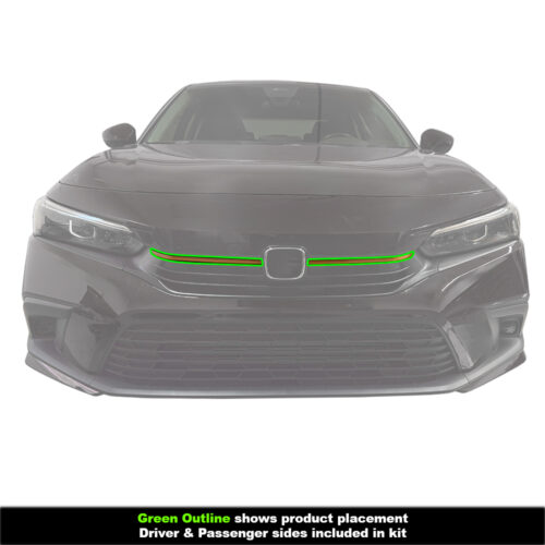 Crux Motorsports Grille Pin Stripe Vinyl Overlay Decal - Bronze | Precision fit For Honda Civic 2022 + - Image 3
