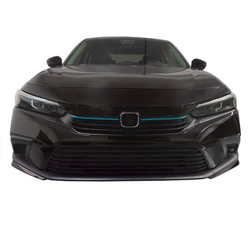 Crux Motorsports Grille Pin Stripe Vinyl Overlay Decal - Teal | Precision fit For Honda Civic 2022 + - Image 2