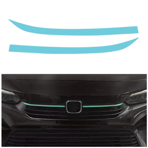 Crux Motorsports Grille Pin Stripe Vinyl Overlay Decal - Mint | Precision fit For Honda Civic 2022 + - Image 4