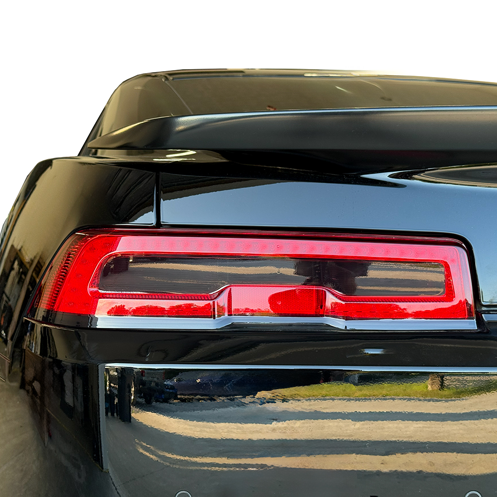 Crux Moto Tail Light Tint Vinyl Overlay – Dark Smoke 20% | Precision Fit for Chevrolet Camaro 2014 - 2015