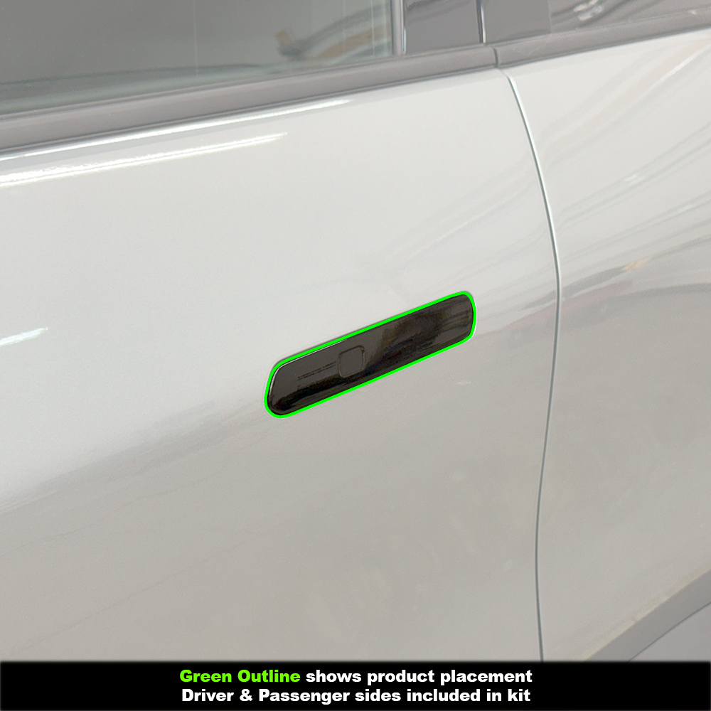 Crux Moto Door Handle Vinyl Wrap Overlay | Gloss Black | Precision Fit compatible with Chevrolet Equinox EV 2024 + - Image 3