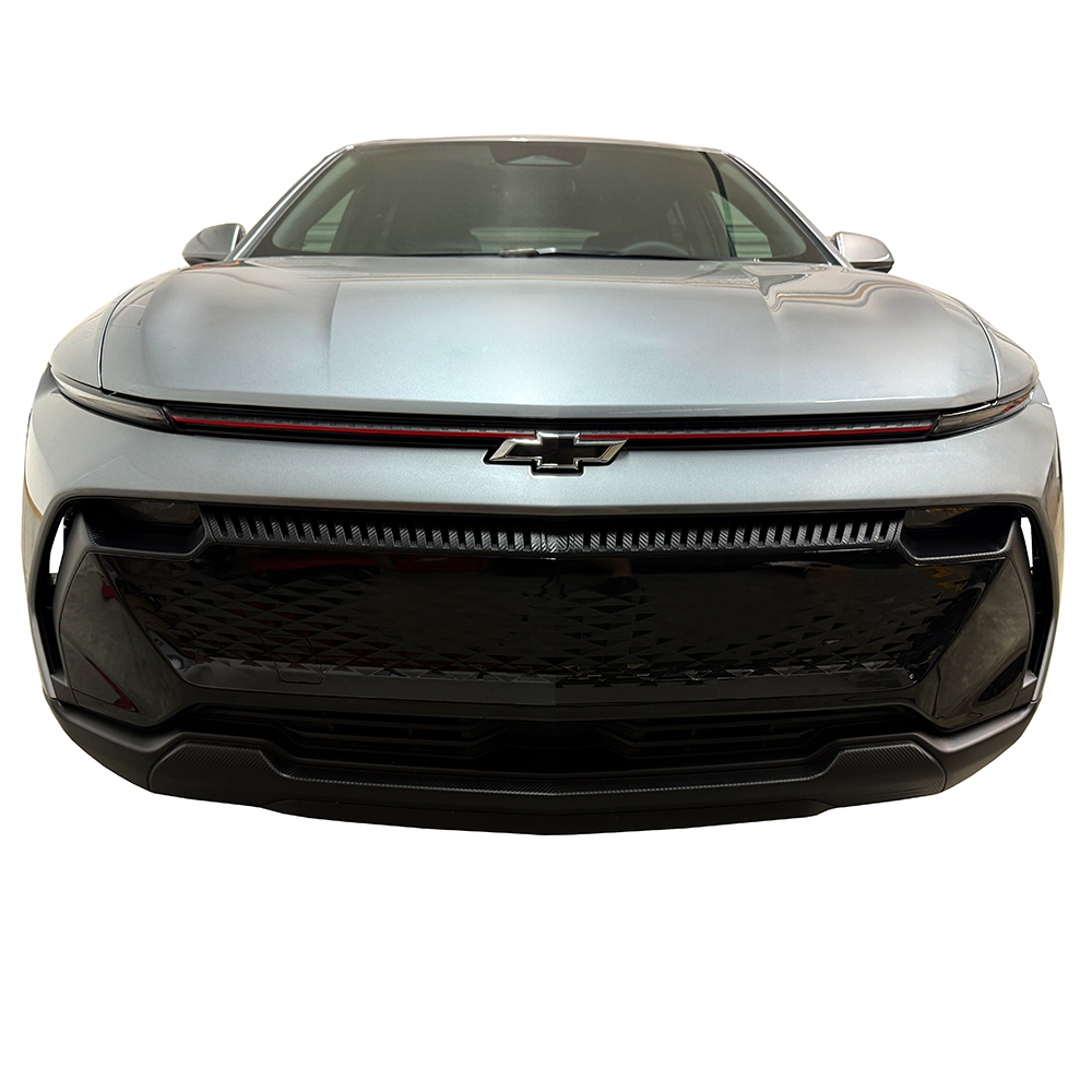 Crux Motorsports Grille Pin Stripe Vinyl Overlay Decal - Red | Precision fit For Chevrolet Equinox EV 2024+