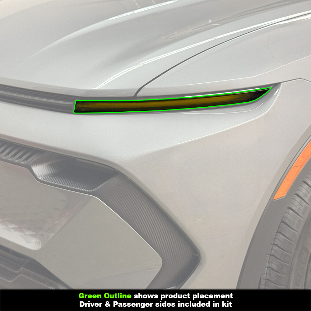 Crux Moto DRL Tint Vinyl Wrap Overlay – Yellow | Precision Fit for Chevrolet Equinox EV 2024 + - Image 3