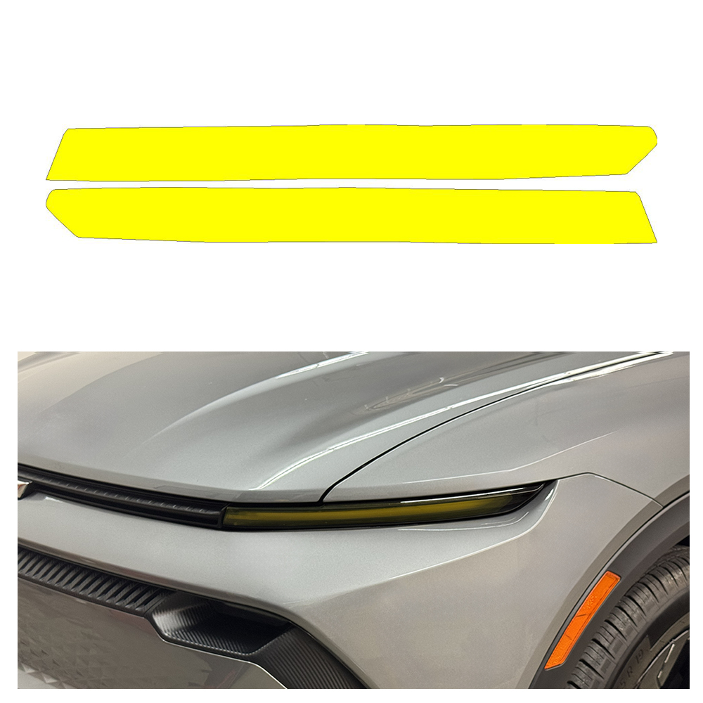 Crux Moto DRL Tint Vinyl Wrap Overlay – Yellow | Precision Fit for Chevrolet Equinox EV 2024 + - Image 5