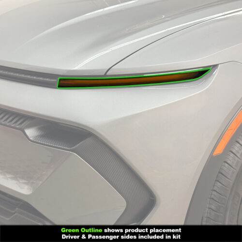 Crux Moto DRL Tint Vinyl Overlay – Orange/Amber | Precision Fit for Chevrolet Equinox EV 2024 + - Image 3