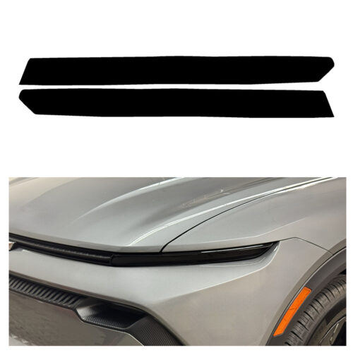 Crux Moto DRL Tint Vinyl Wrap Overlay – Dark Smoke 20% | Precision Fit for Chevrolet Equinox EV 2024 + - Image 4