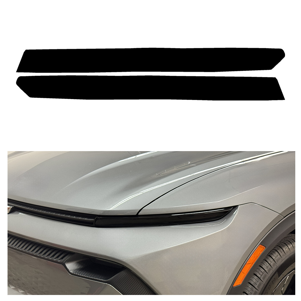 Crux Moto DRL Tint Vinyl Wrap Overlay – Dark Smoke 20% | Precision Fit for Chevrolet Equinox EV 2024 + - Image 4