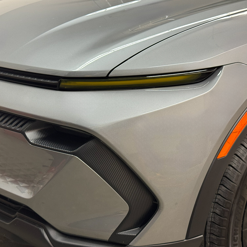 Crux Moto DRL Tint Vinyl Wrap Overlay – Yellow | Precision Fit for Chevrolet Equinox EV 2024 +