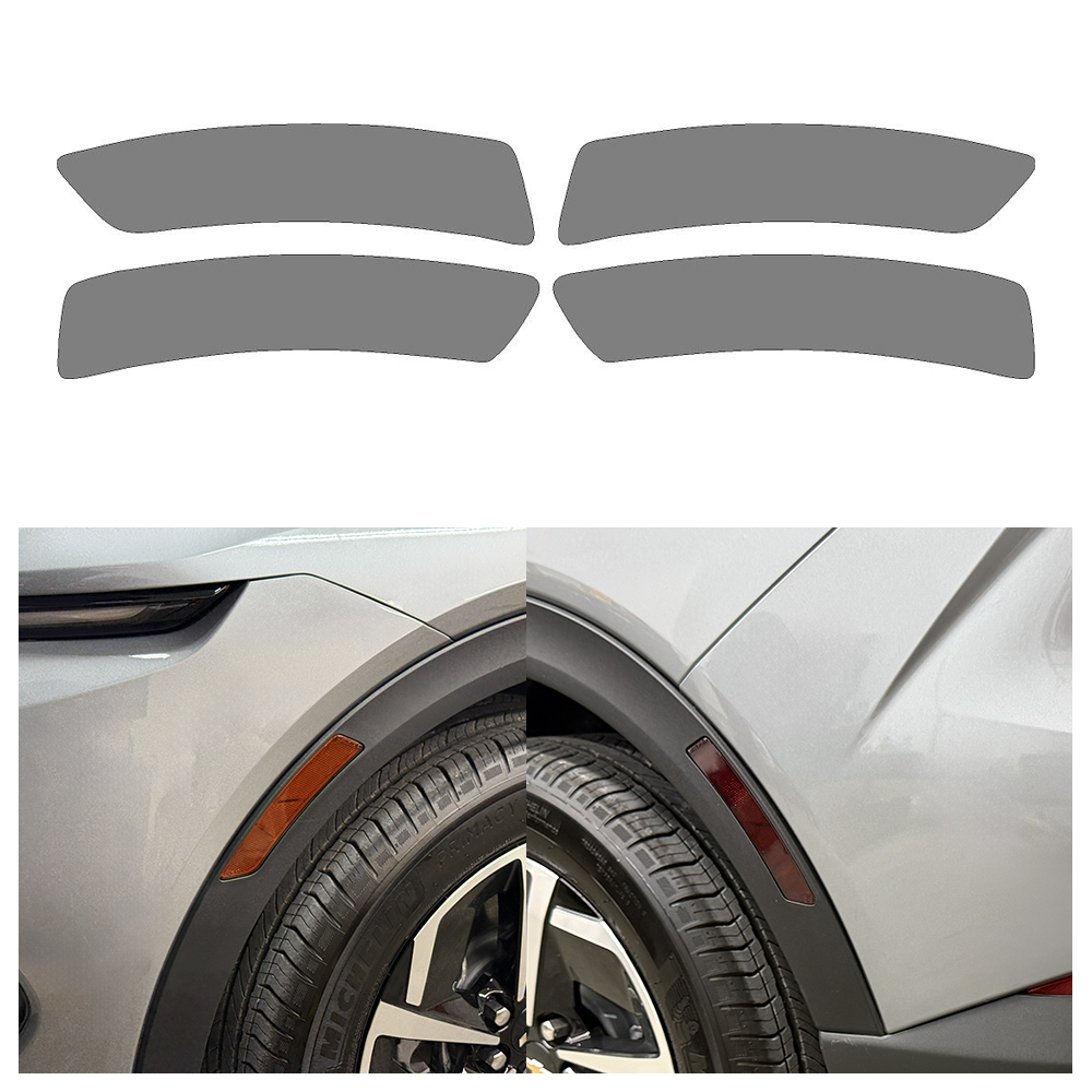 Crux Moto Side Reflector Tint Front & Rear Vinyl Overlay – Light Smoke 50% | Precision Fit for Chevrolet Equinox EV 2024 + - Image 5