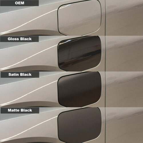 Crux Moto Fuel Door Vinyl Wrap Overlay | Satin Black | Precision Fit compatible with Chevrolet Equinox EV 2024 + - Image 5