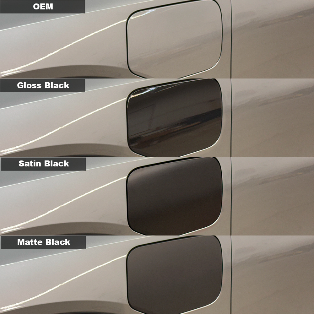 Crux Moto Fuel Door Vinyl Wrap Overlay | Satin Black | Precision Fit compatible with Chevrolet Equinox EV 2024 + - Image 5