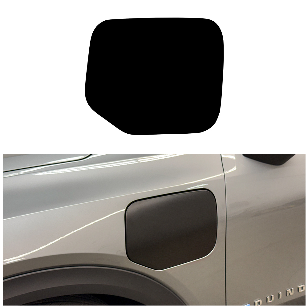 Crux Moto Fuel Door Vinyl Wrap Overlay | Satin Black | Precision Fit compatible with Chevrolet Equinox EV 2024 + - Image 4
