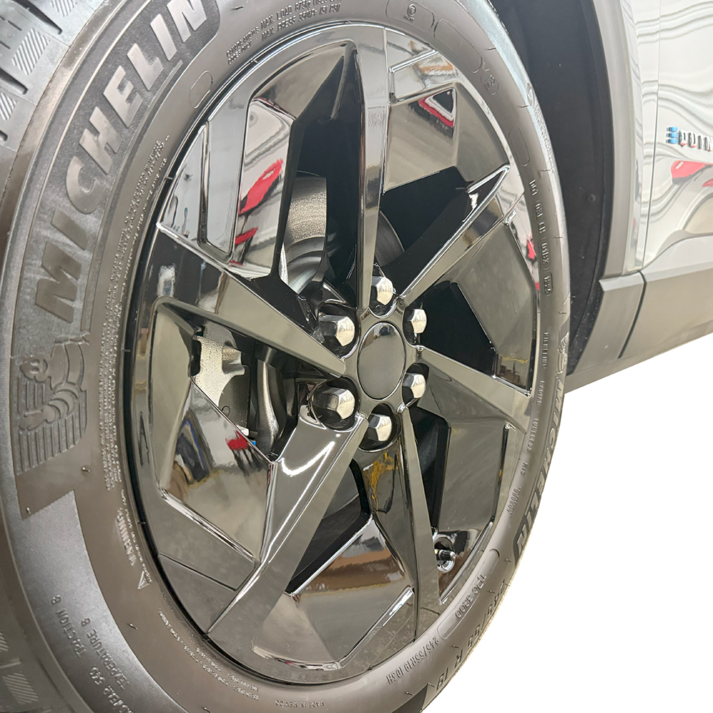 Crux Moto 19" Wheel Vinyl Wrap Overlay | Gloss Black | Precision Fit compatible with Chevrolet Equinox EV 2024 + - Image 5