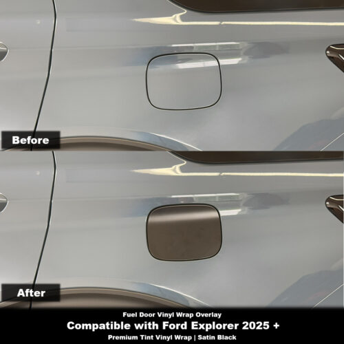 Crux Moto Fuel Door Vinyl Wrap Overlay | Precision fit compatible with Ford Explorer 2025 +
