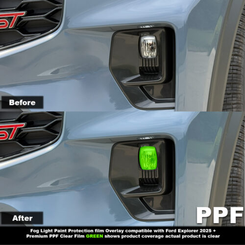 Crux Moto Fog Light Paint Protection Film Vinyl Overlay | Precision Fit for Ford Explorer 2025 +