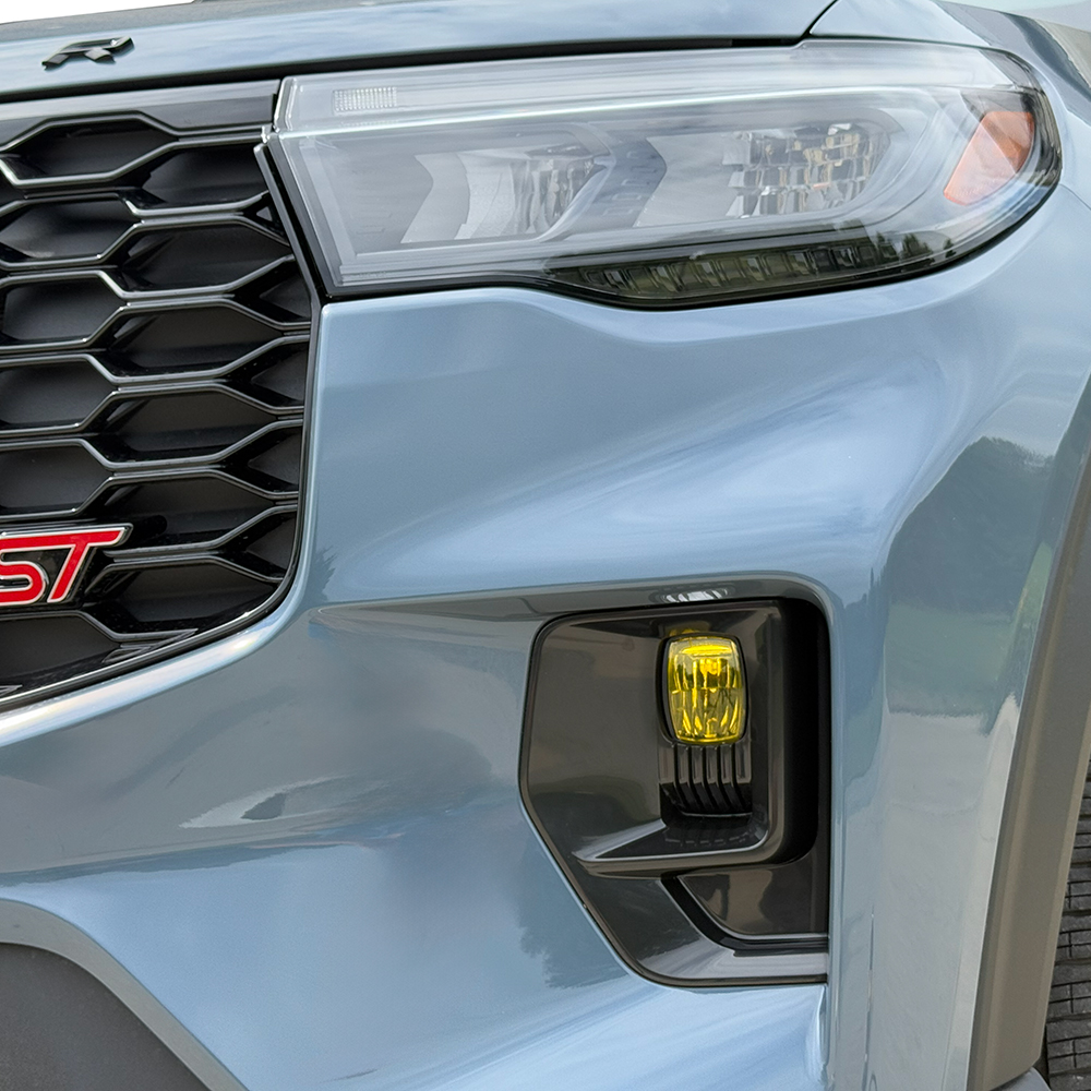 Crux Moto Fog Light Tint Vinyl Overlay – Yellow | Precision Fit for Ford Explorer 2025 +