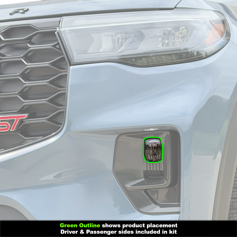 Crux Moto Fog Light Tint Vinyl Overlay – Light Smoke 50% | Precision Fit for Ford Explorer 2025 + - Image 3