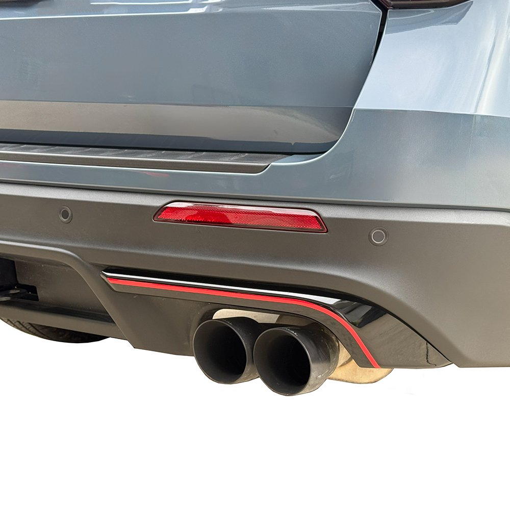 Crux Motorsports Rear Bumper Pin Stripe Vinyl Overlay Decal - Red | Precision fit For Ford Explorer 2025 +