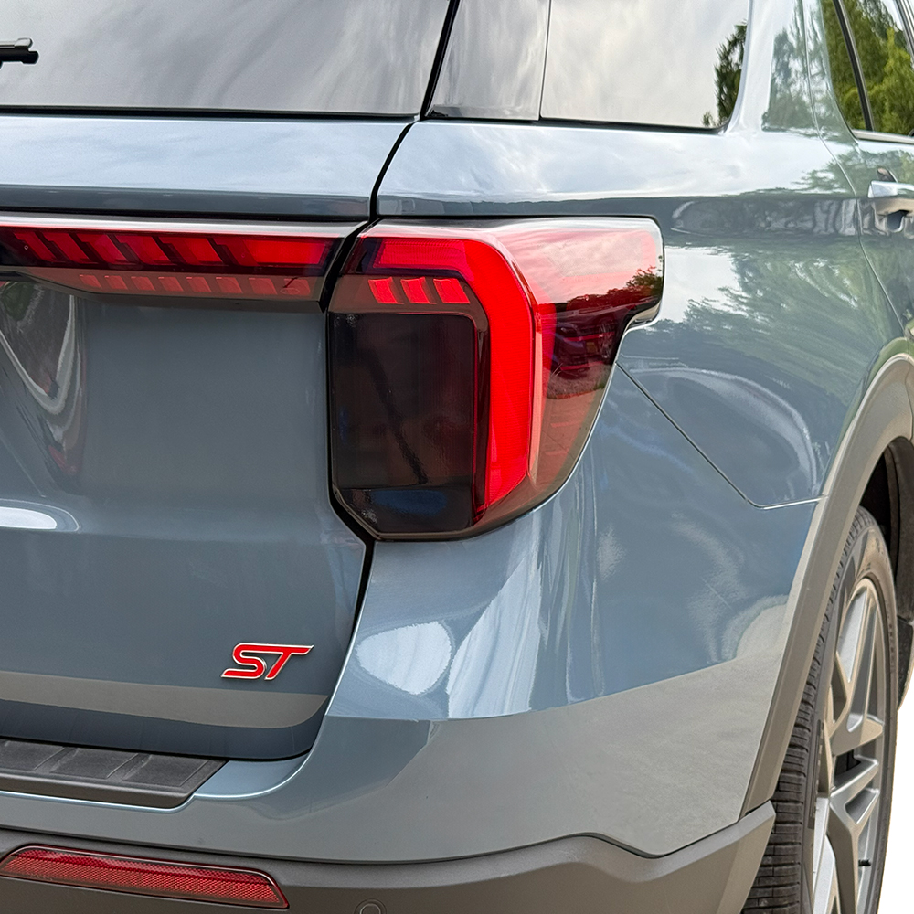 Crux Moto Tail Light Tint Vinyl Overlay – Dark Smoke 20% | Precision Fit for Ford Explorer 2025 +