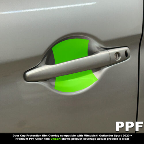 Crux Moto Door Cup Paint Protection Film Vinyl Overlay | Precision Fit for Mitsubishi Outlander Sport 2020 +
