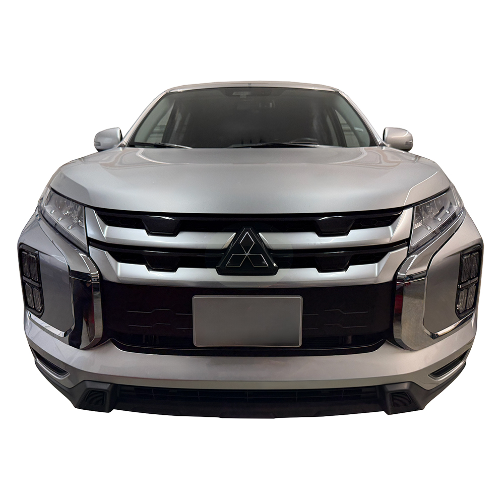 Crux Moto Emblem Vinyl Wrap Overlay - Gloss Black | Precision fit compatible with Mitsubishi Outlander Sport 2020 +