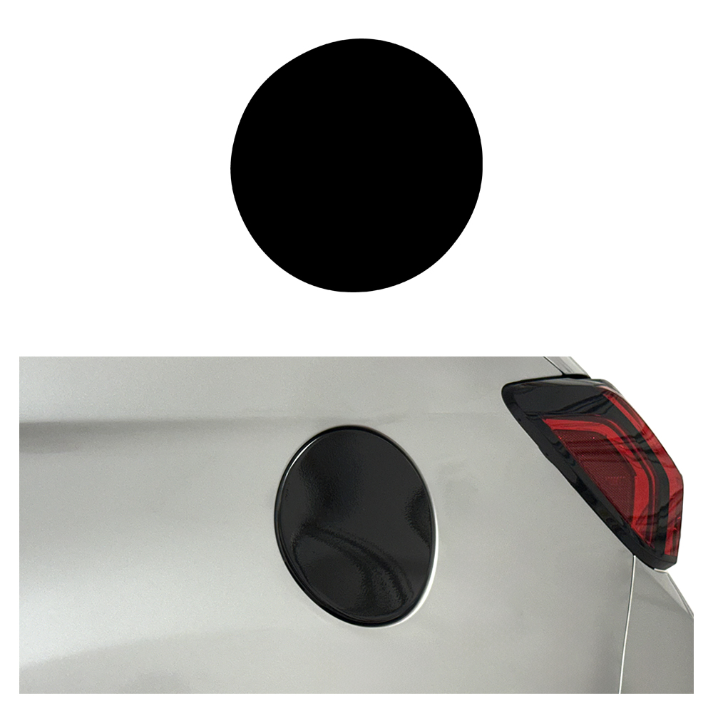 Crux Moto Fuel Door Vinyl Wrap Overlay- Gloss Black | Precision fit compatible with Mitsubishi Outlander Sport 2020 + - Image 5