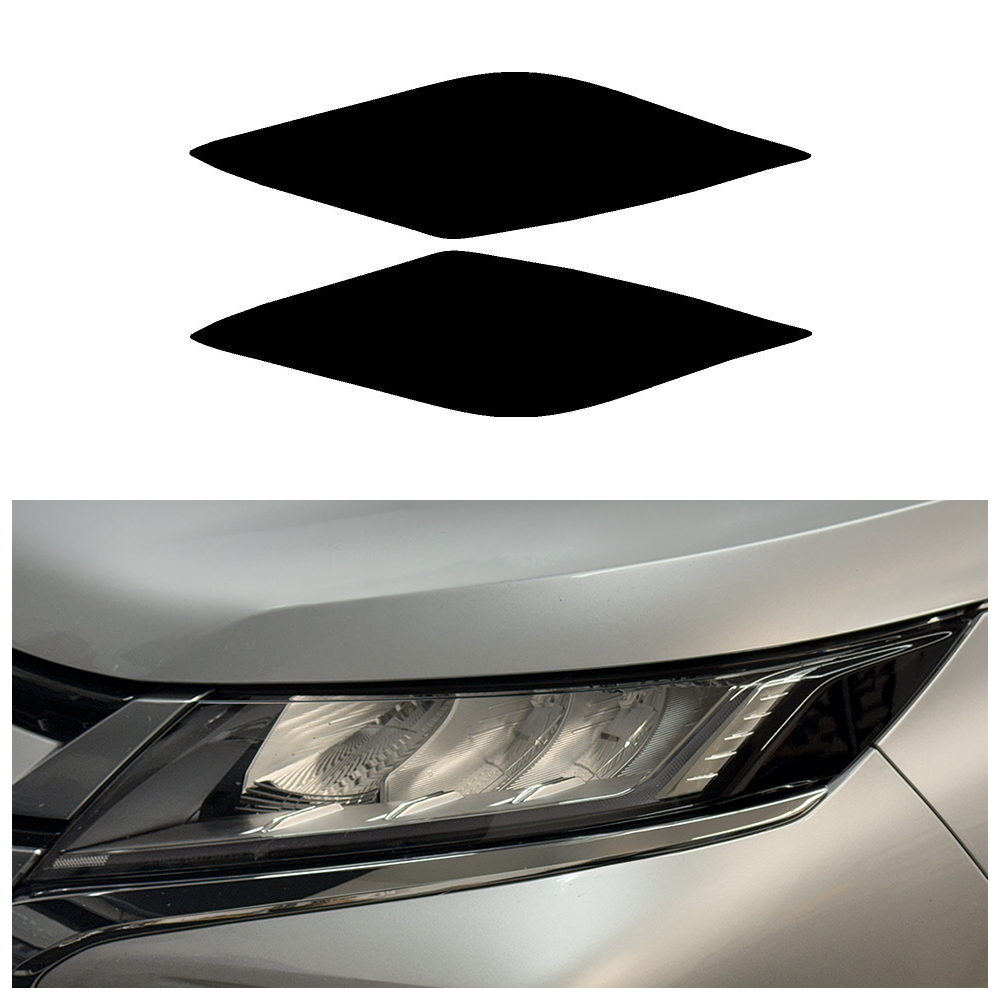 Crux Moto Headlight Tint Vinyl Overlay – Dark Smoke 20% | Precision Fit for Mitsubishi Outlander Sport 2020 + - Image 5