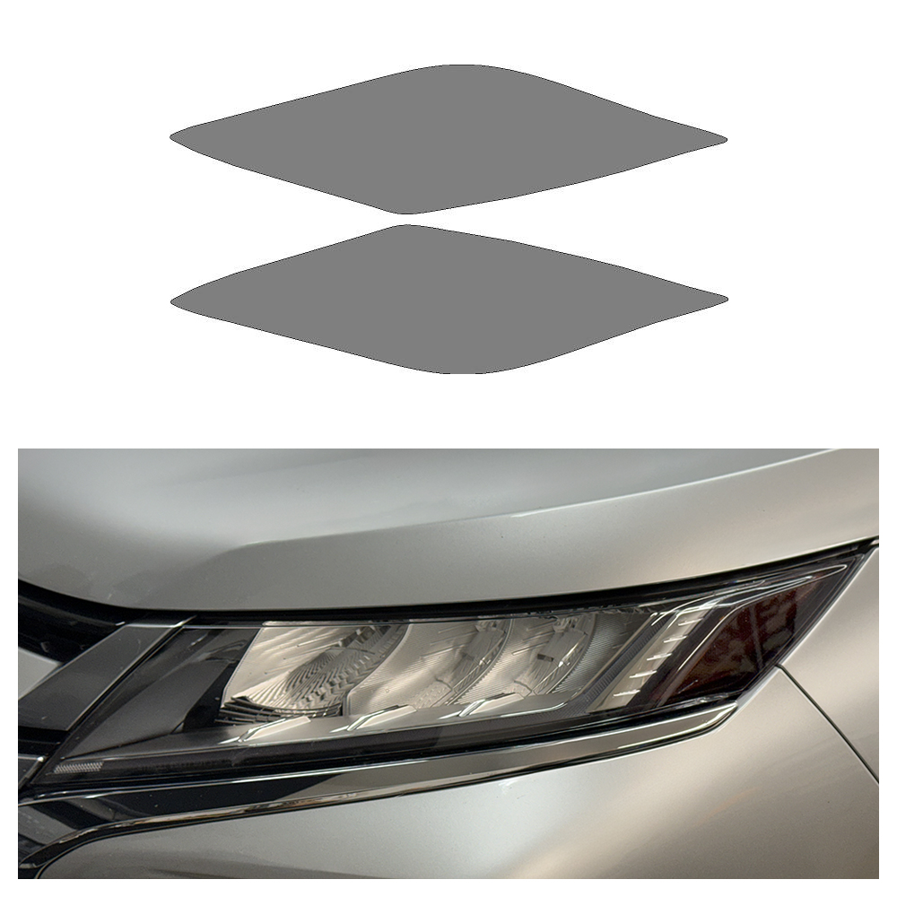 Crux Moto Headlight Tint Vinyl Overlay – Light Smoke 50% | Precision Fit for Mitsubishi Outlander Sport 2020 + - Image 5