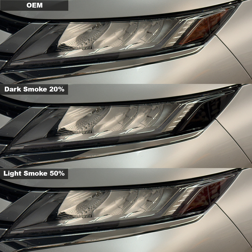 Crux Moto Headlight Tint Vinyl Overlay – Light Smoke 50% | Precision Fit for Mitsubishi Outlander Sport 2020 + - Image 4