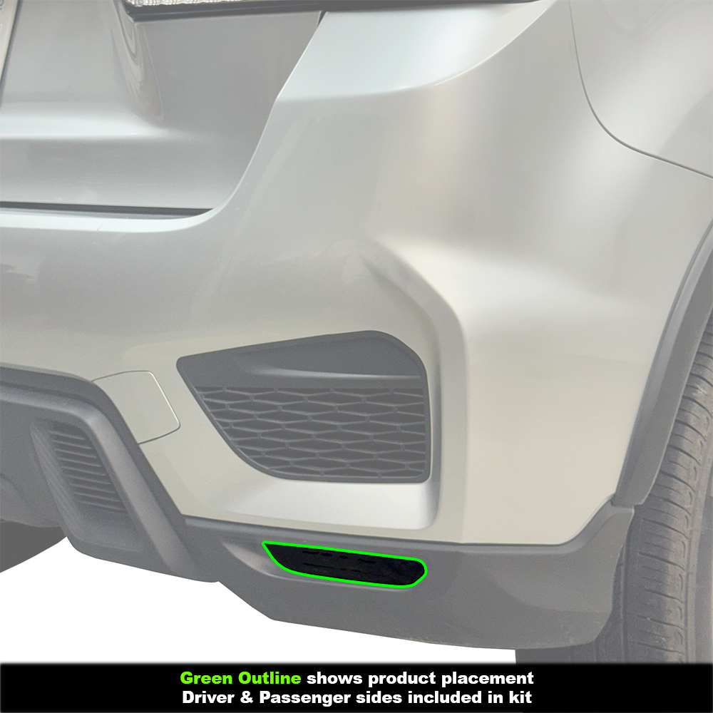 Crux Moto Bumper Reflector Tint Vinyl Overlay – Dark Smoke 20% | Precision Fit for Mitsubishi Outlander Sport 2020 + - Image 4