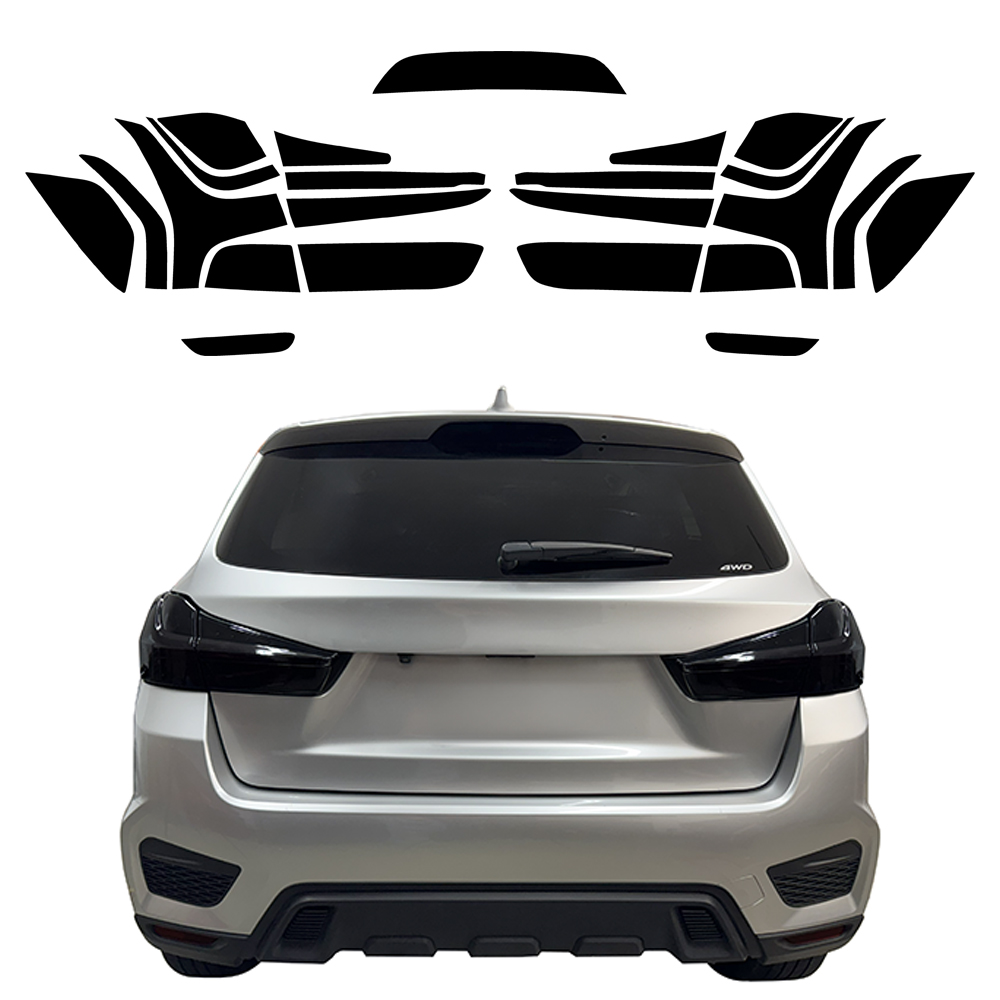 Crux Moto Rear Tint Kit Vinyl Overlays – Dark Smoke 20% | Precision Fit for Mitsubishi Outlander Sport 2020 + - Image 5