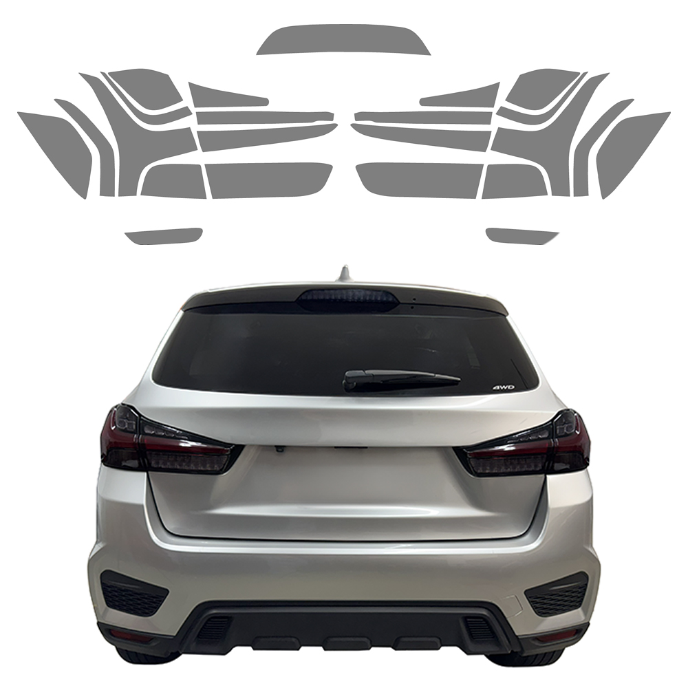 Crux Moto Rear Tint Kit Vinyl Overlays – Light Smoke 50% | Precision Fit for Mitsubishi Outlander Sport 2020 + - Image 5