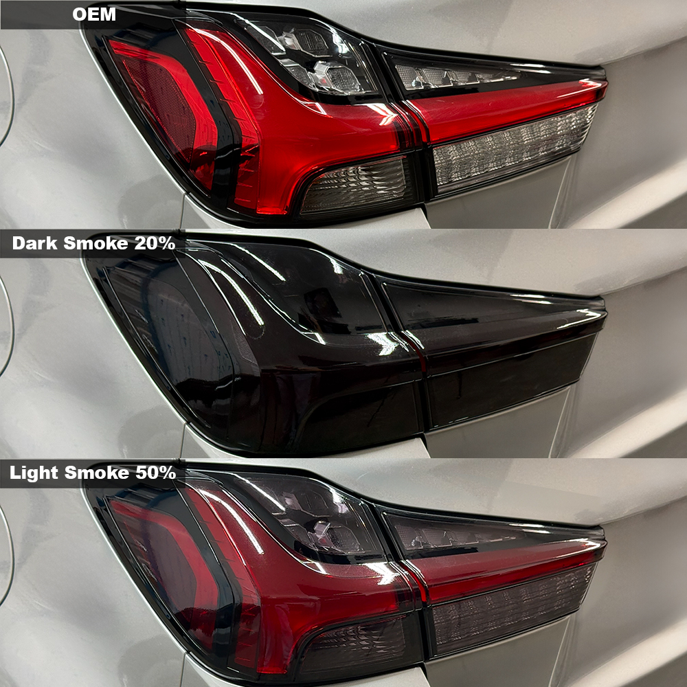 Crux Moto Full Tail Light Tint Vinyl Overlay – Light Smoke 50% | Precision Fit for Mitsubishi Outlander Sport 2020 + - Image 5