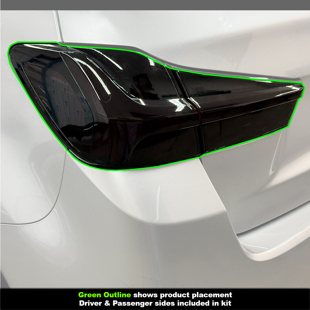 Crux Moto Full Tail Light Tint Vinyl Overlay – Dark Smoke 20% | Precision Fit for Mitsubishi Outlander Sport 2020 + - Image 4