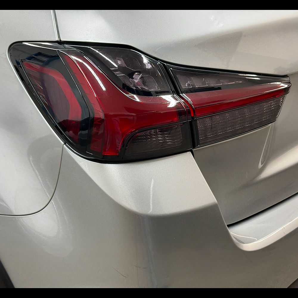 Crux Moto Full Tail Light Tint Vinyl Overlay – Light Smoke 50% | Precision Fit for Mitsubishi Outlander Sport 2020 + - Image 3
